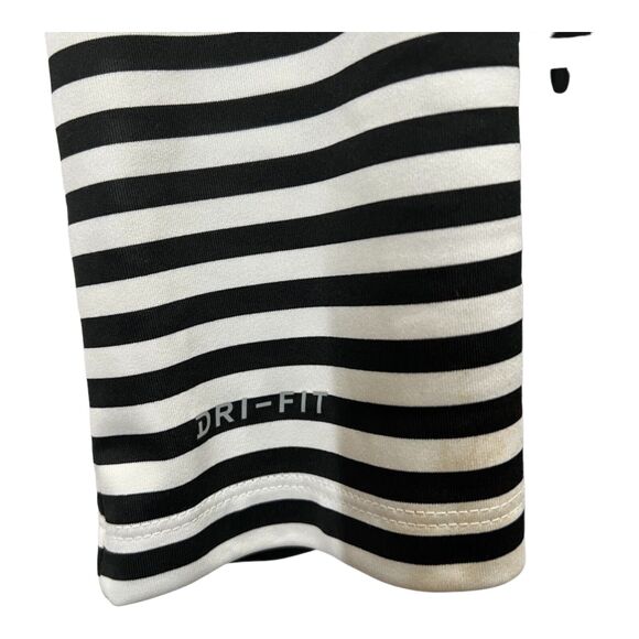 Nike Black and White Striped Polo Shirt - Picture 5 of 8